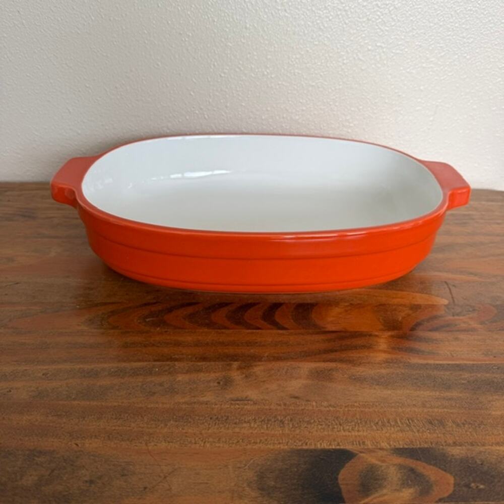 KitchenAid Orange 3.5qt Chip-Resistant Ceramic Casserole Dish